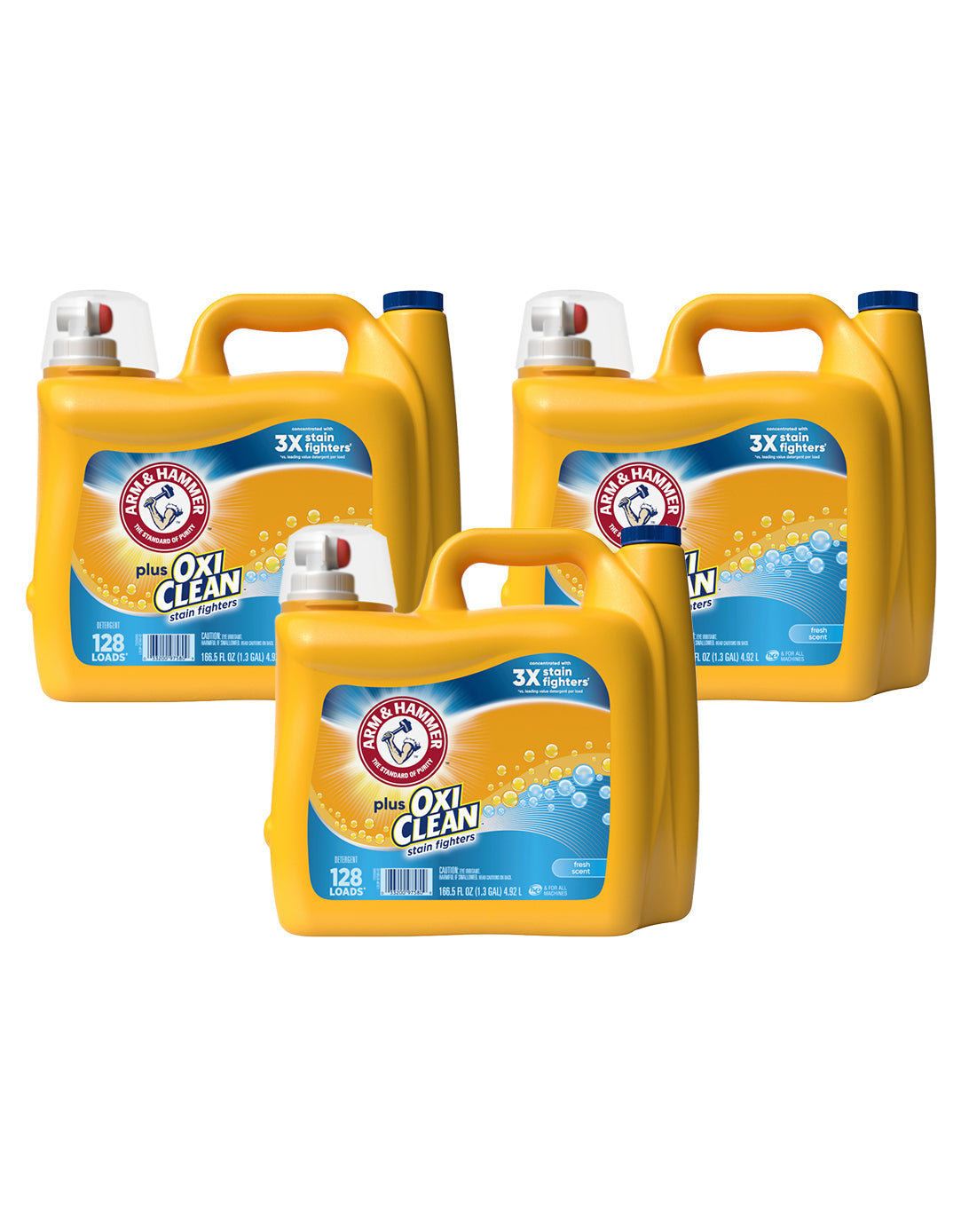 Arm & Hammer Detergente líquido Plus OxiClean 3 x 4920 ml - Puntolimpieza